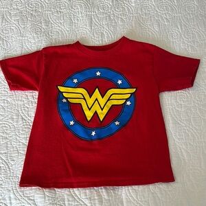 Red Wonder Woman Kids Costume T-Shirt